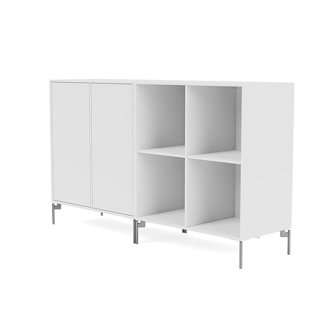 Montana Pair Classic dressoir met benen, nieuw wit/mat chroom