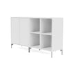 Montana Pair Classic Bookboard avec les jambes New White / Matt Chrome