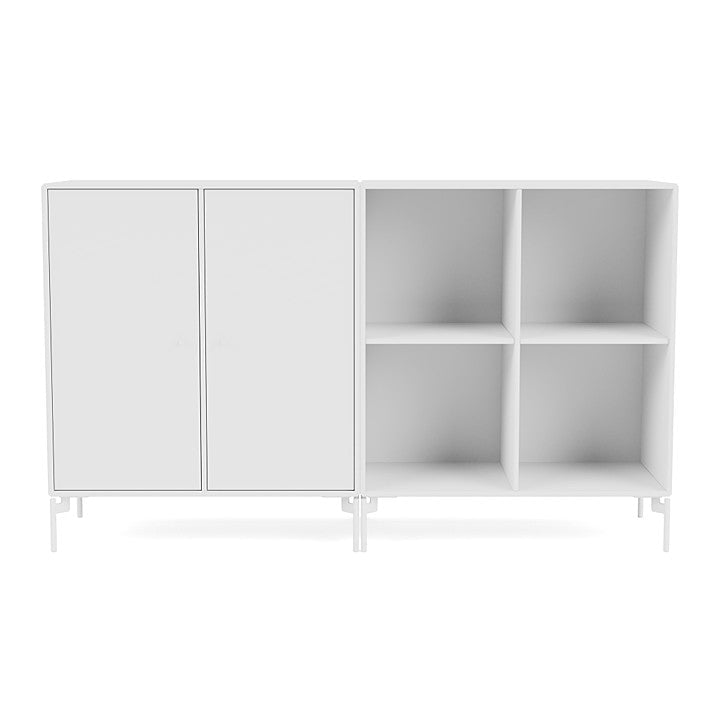 Montana Pair Classic Sideboard With Legs, New White/Snow White