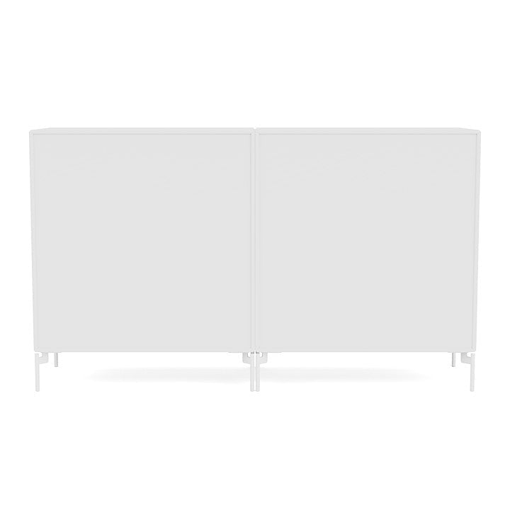 Coppia Montana Classic Sideboard con gambe, Nuovo bianco/Biancaneve