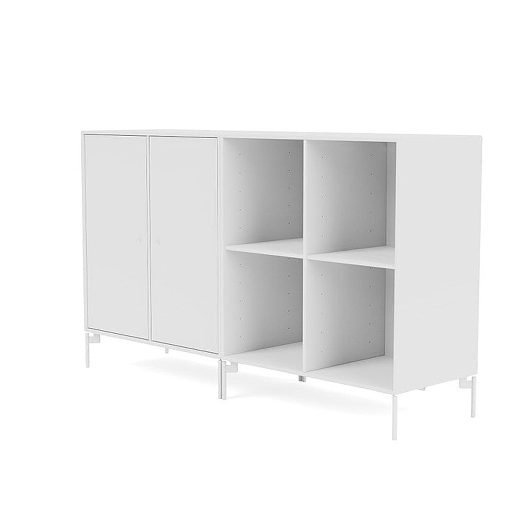 Coppia Montana Classic Sideboard con gambe, Nuovo bianco/Biancaneve