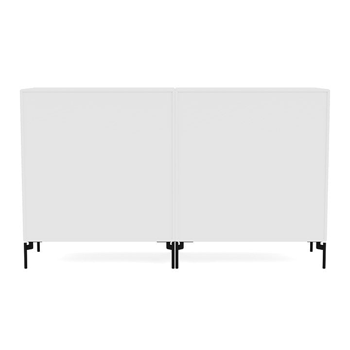 Coppia Montana Classic Sideboard con gambe, nuovo bianco/nero