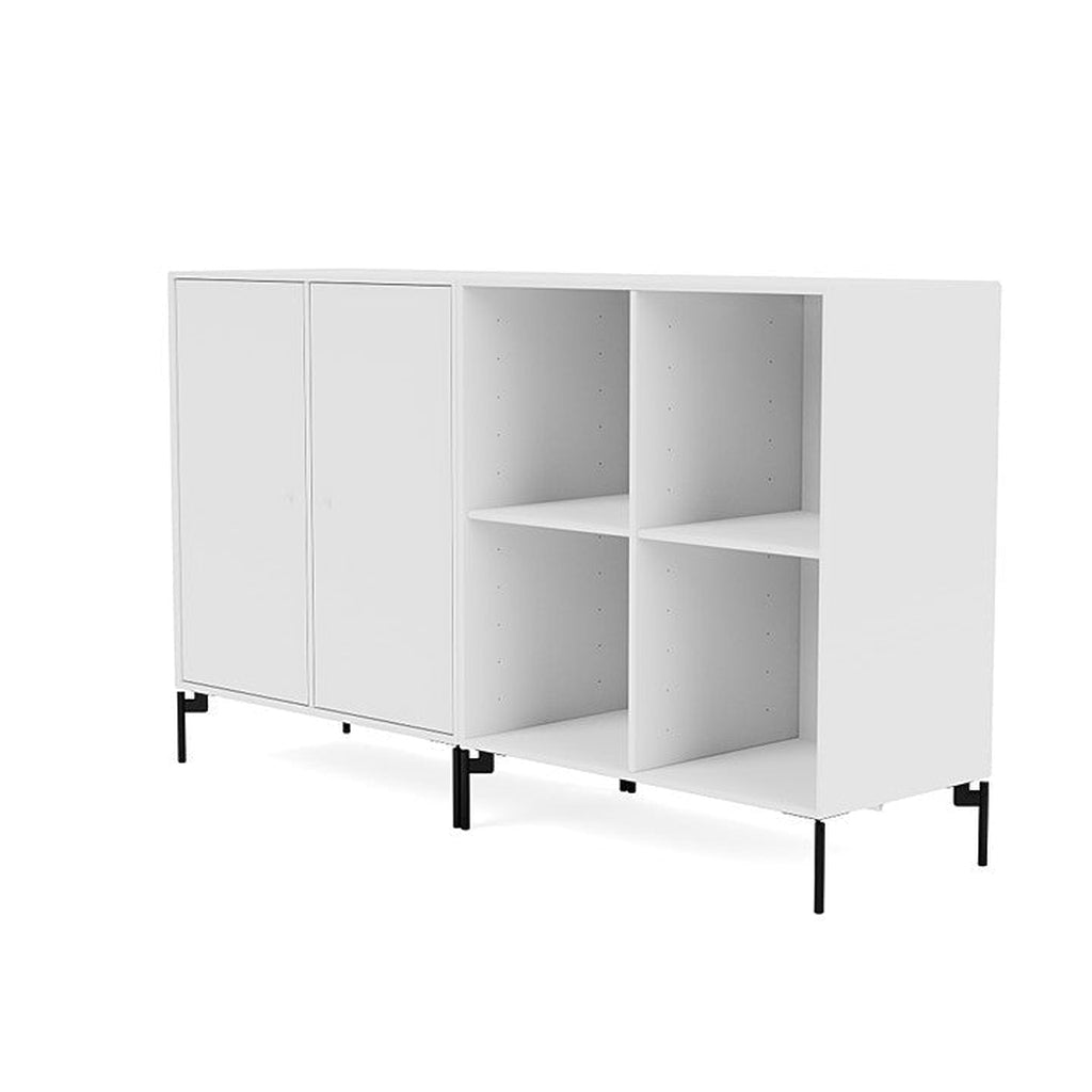 Montana Pair Classic Sideboard With Legs, New White/Black