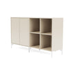 Coppia Montana Classic Sideboard con gambe, avena/Biancaneve