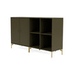 Coppia Montana Classic Sideboard con gambe, origano/ottone