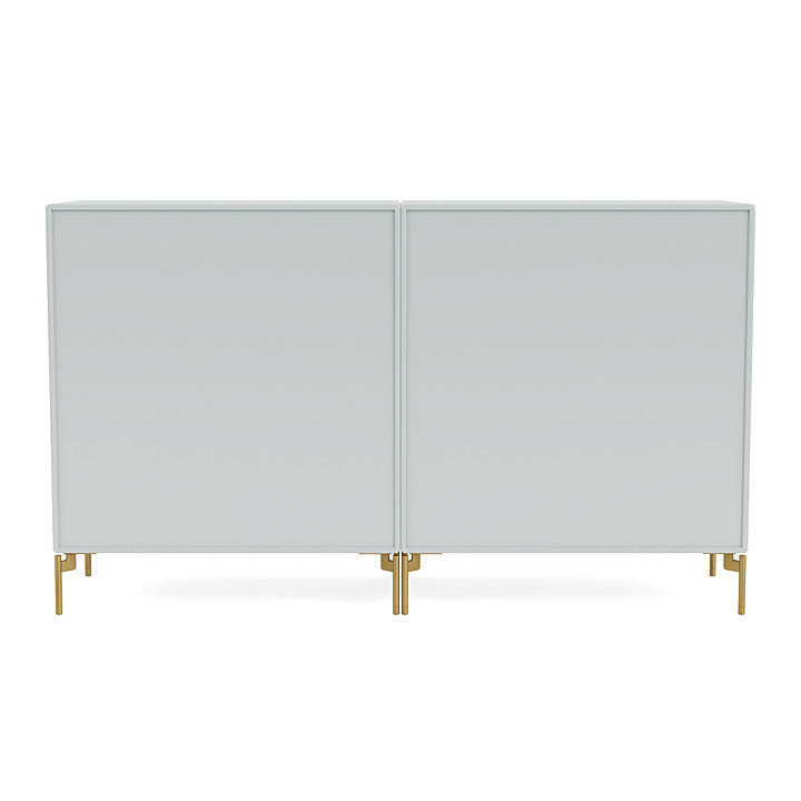 Coppia Montana Classic Sideboard con gambe, ostriche/ottoni