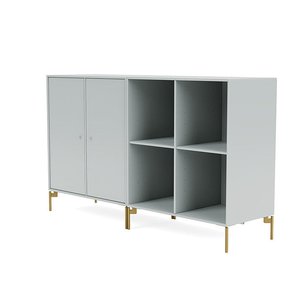 Coppia Montana Classic Sideboard con gambe, ostriche/ottoni