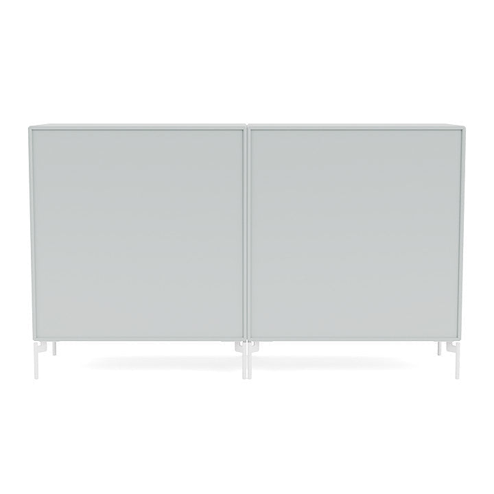 Montana Paar klassisches Sideboard mit Beinen, Auster/Schneewittchen