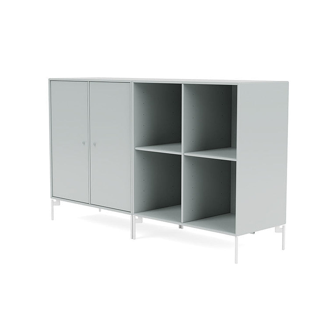 Montana Paar klassisches Sideboard mit Beinen, Auster/Schneewittchen