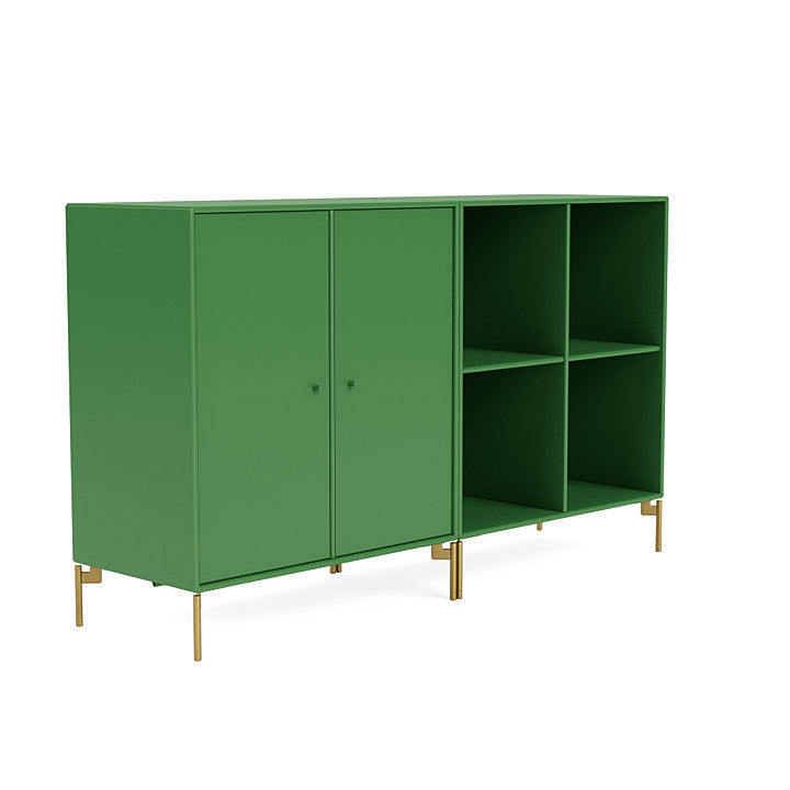 Coppia Montana Classic Sideboard con gambe, prezzemolo/ottone