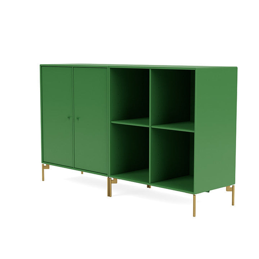 Coppia Montana Classic Sideboard con gambe, prezzemolo/ottone