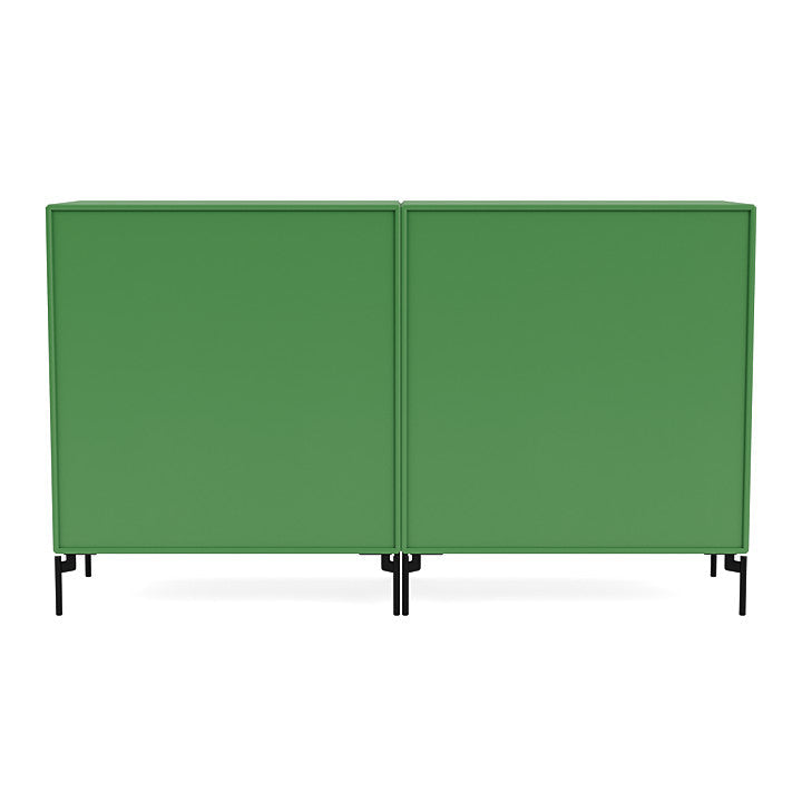 Montana Coppia Classic Sideboard con gambe, prezzemolo/nero