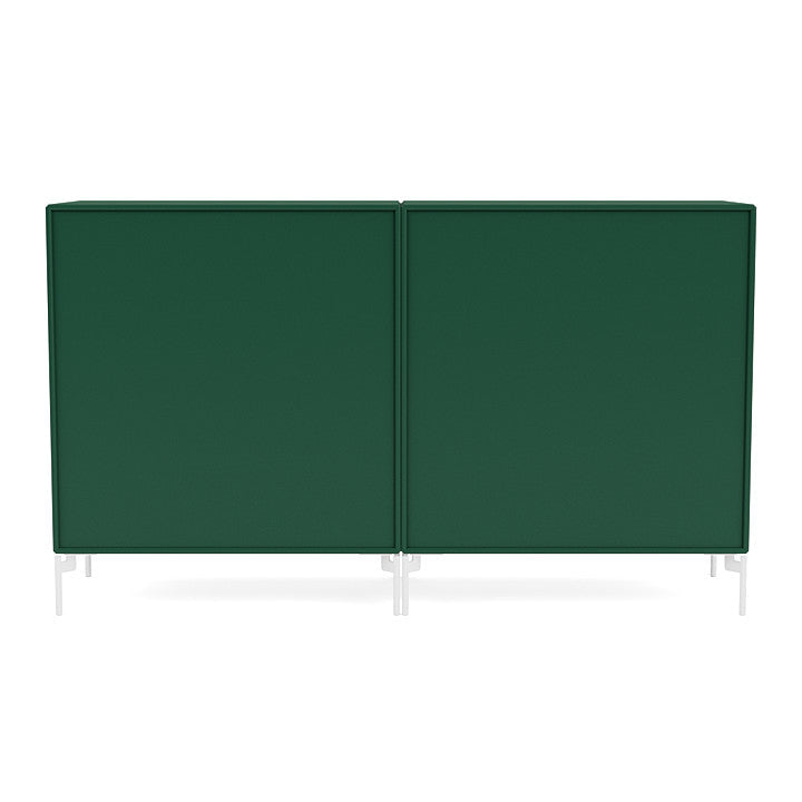 Montana Par Sideboard clásico con piernas, pino/blanco nevado