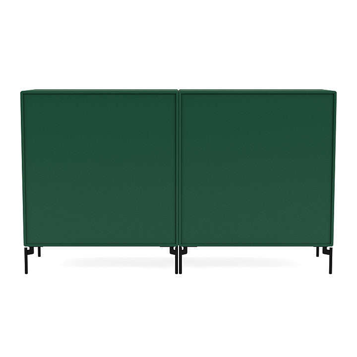 Coppia Montana Classic Sideboard con gambe, pino/nero