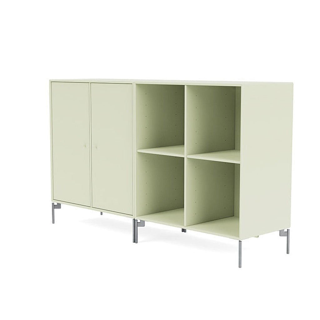 Montana Par Sideboard clásico con piernas, Pomelo/Matt Chrome