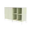 Coppia Montana Classic Sideboard con gambe, pomelo/Biancaneve