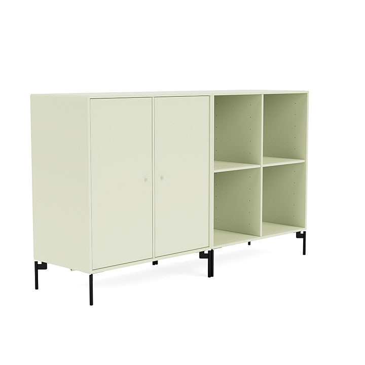 Coppia Montana Classic Sideboard con gambe, pomelo/nero