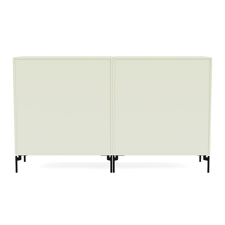 Coppia Montana Classic Sideboard con gambe, pomelo/nero