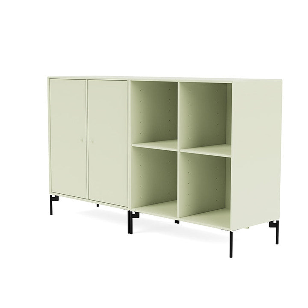 Coppia Montana Classic Sideboard con gambe, pomelo/nero