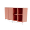 Montana coppia la classica sideboard con gambe, rabarbaro/bianche da neve