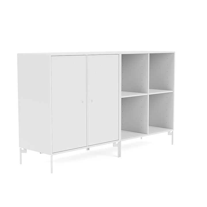 Montana coppia la classica sideboard con gambe, bianche da neve/Biancaneve