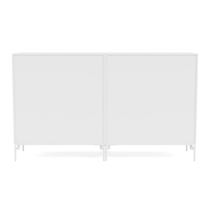 Montana coppia la classica sideboard con gambe, bianche da neve/Biancaneve