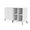 Montana coppia la classica sideboard con gambe, Biancaneve/nero