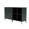 Coppia Montana Classic Sideboard con gambe, giada nera/nero