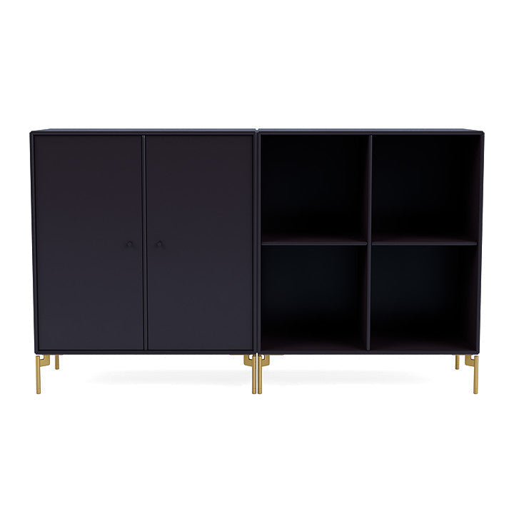 Montana Coppia Classic Sideboard con gambe, ombra/ottone