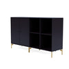 Montana Pair Classic Sideboard With Legs, Shadow/Brass