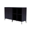 Montana Pair Classic Sideboard With Legs, Shadow/Black