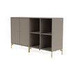 Montana Pair Classic Sideboard With Legs, Truffle/Brass