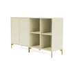 Coppia Montana Classic Sideboard con gambe, vaniglia/ottone