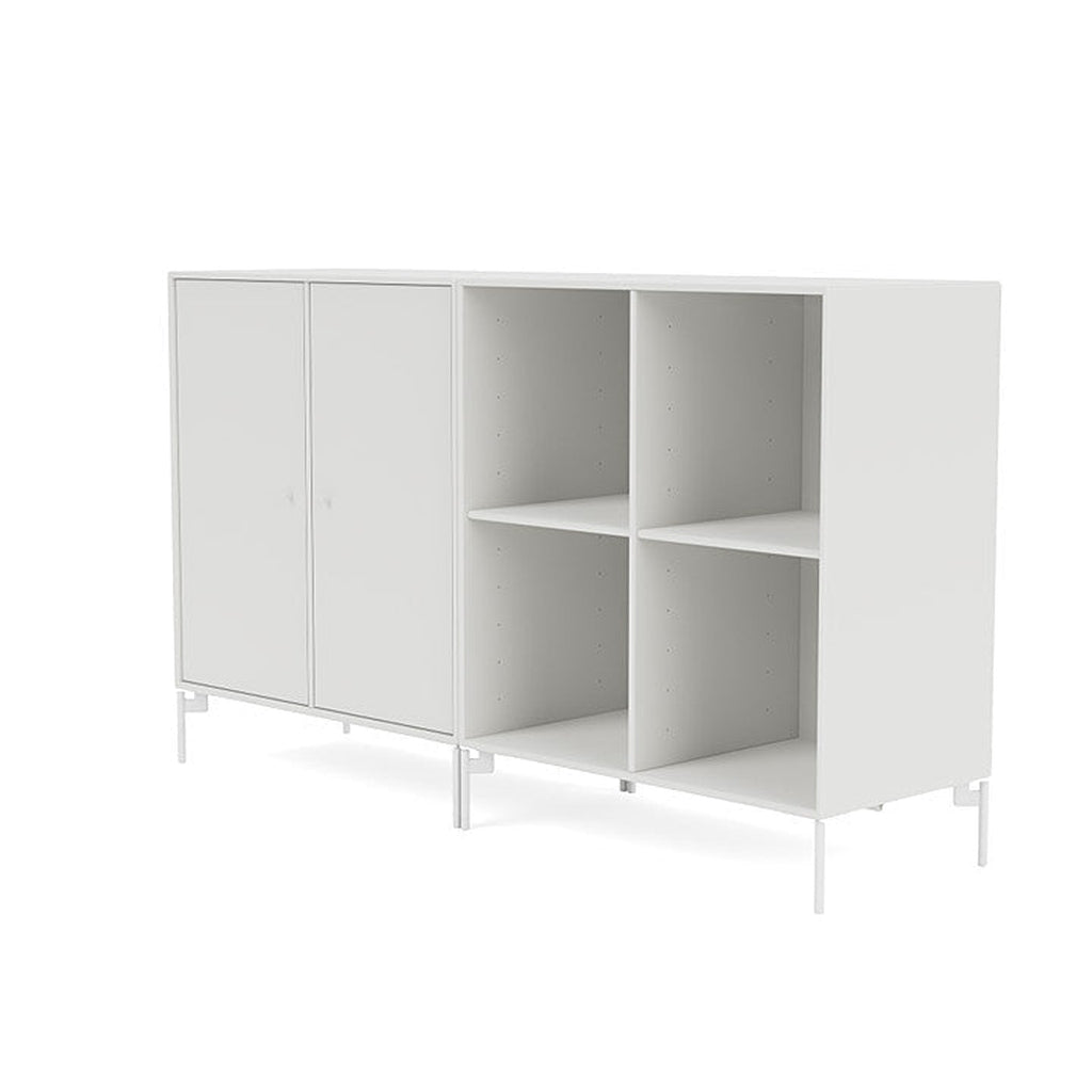 Montana coppia la classica sideboard con gambe, bianco/neve