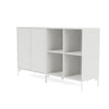 Montana coppia la classica sideboard con gambe, bianco/neve