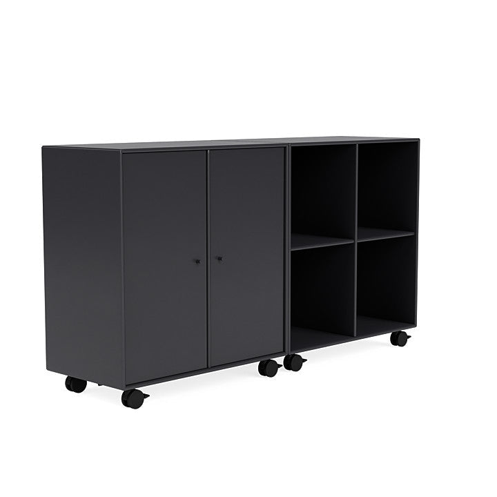 Montana Paar klassisches Sideboard mit Castors, Anthrazit