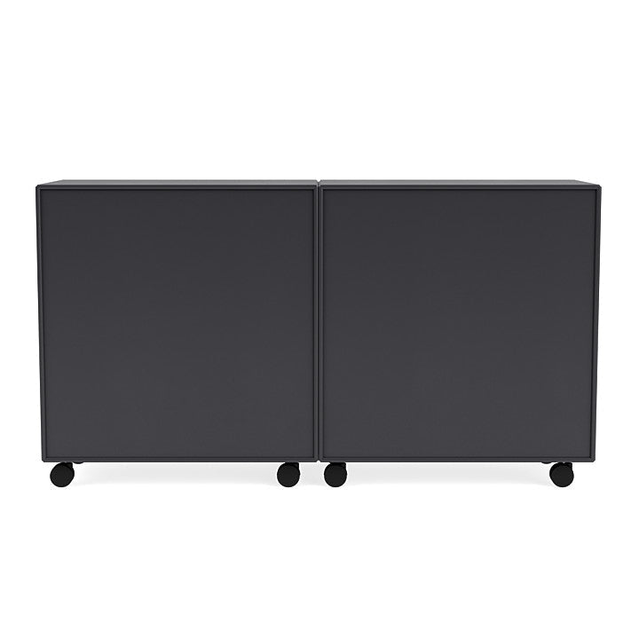 Montana Paar klassisches Sideboard mit Castors, Anthrazit