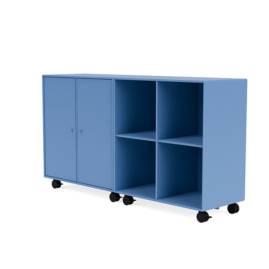 Montana Pair Classic Bookboard With Castors, Azure Bleu