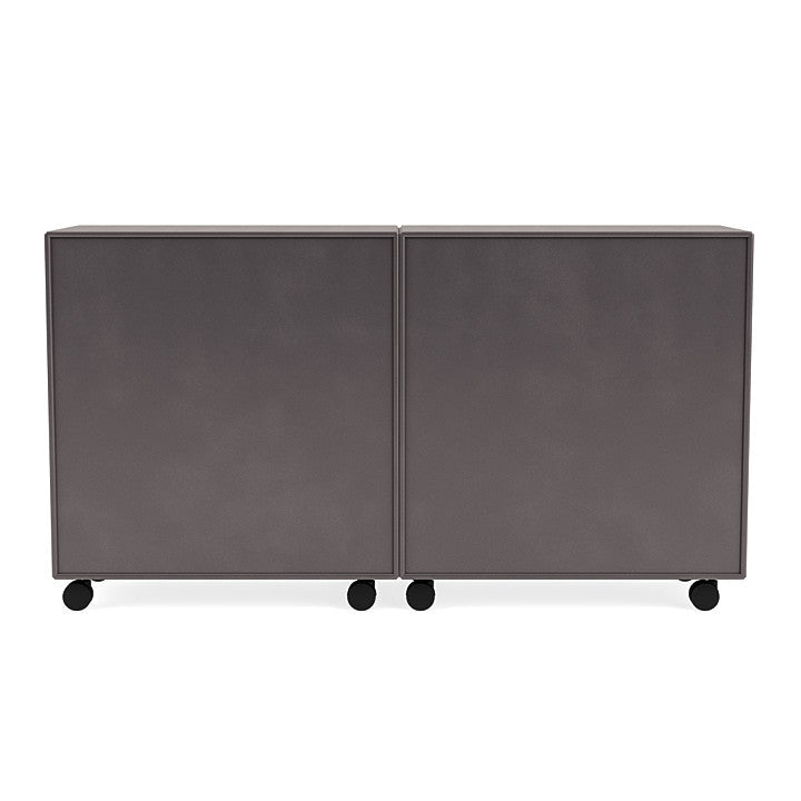 Montana Pair Classic Sideboard With Castors, Coffee Brown