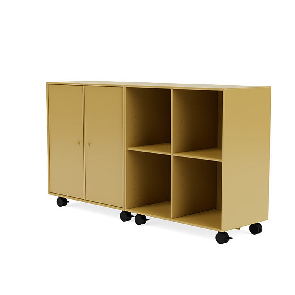 Montana Par Sideboard clásico con castores, amarillo de comino