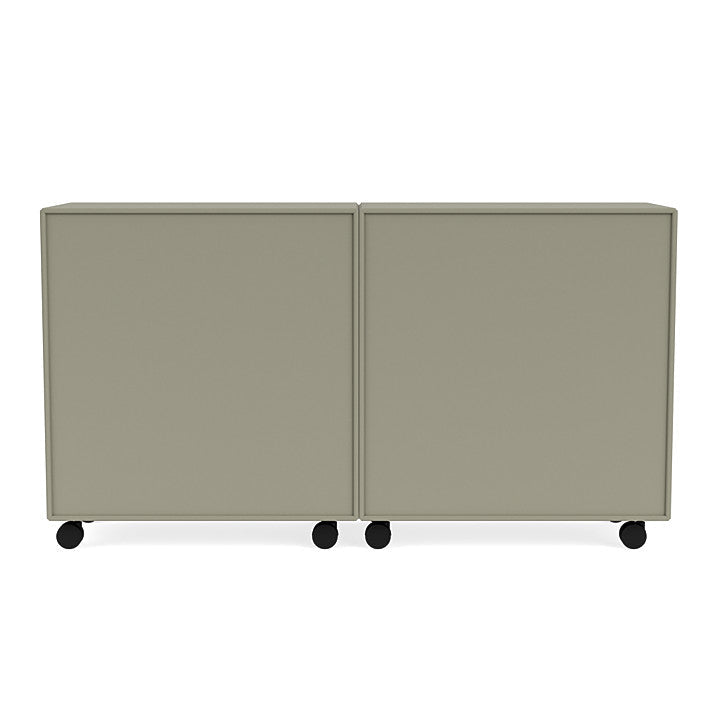 Montana Pair Classic Sideboard With Castors, Fennel Green