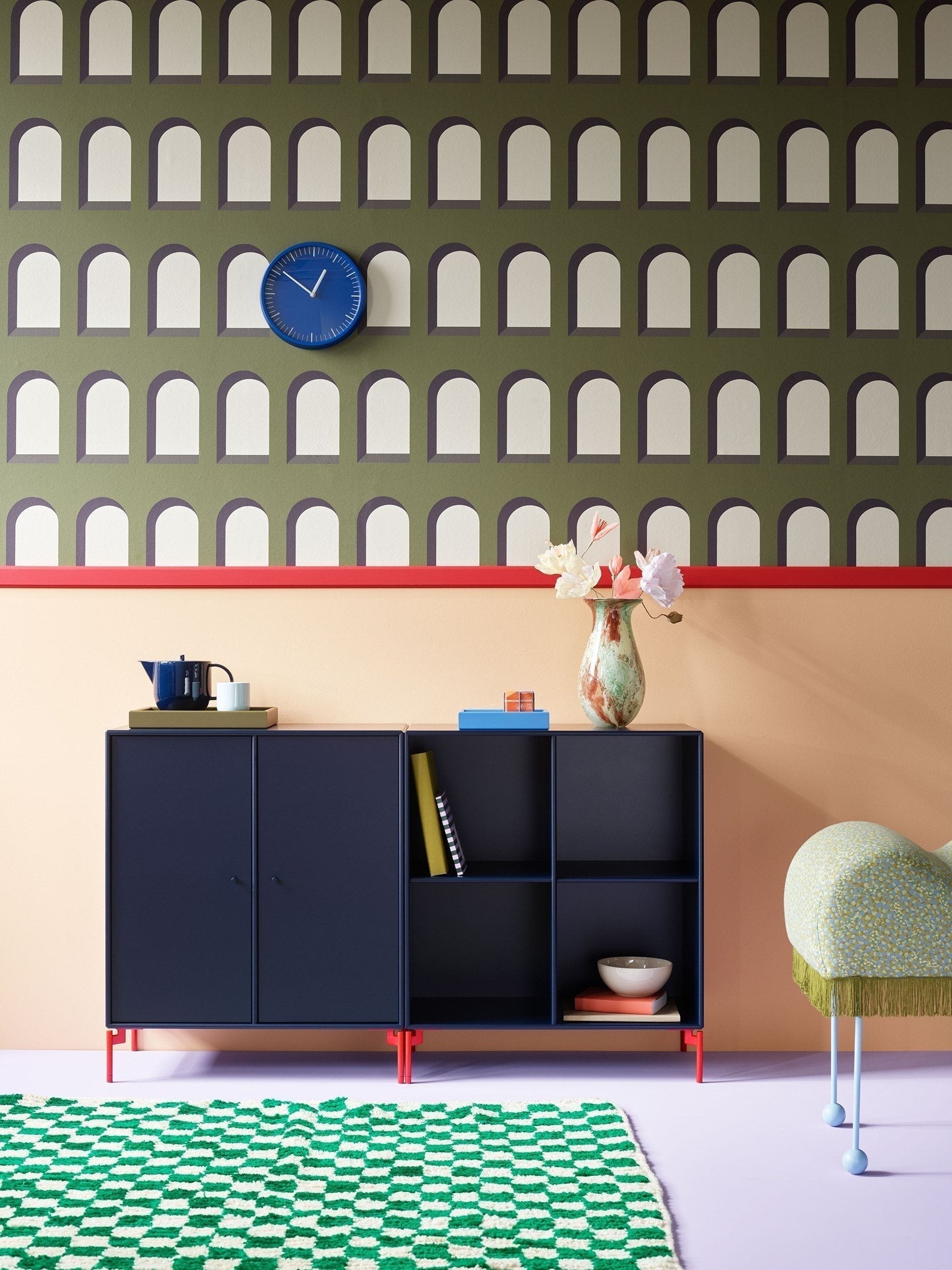 Coppia Montana Classic Sideboard con Castors, Graphic