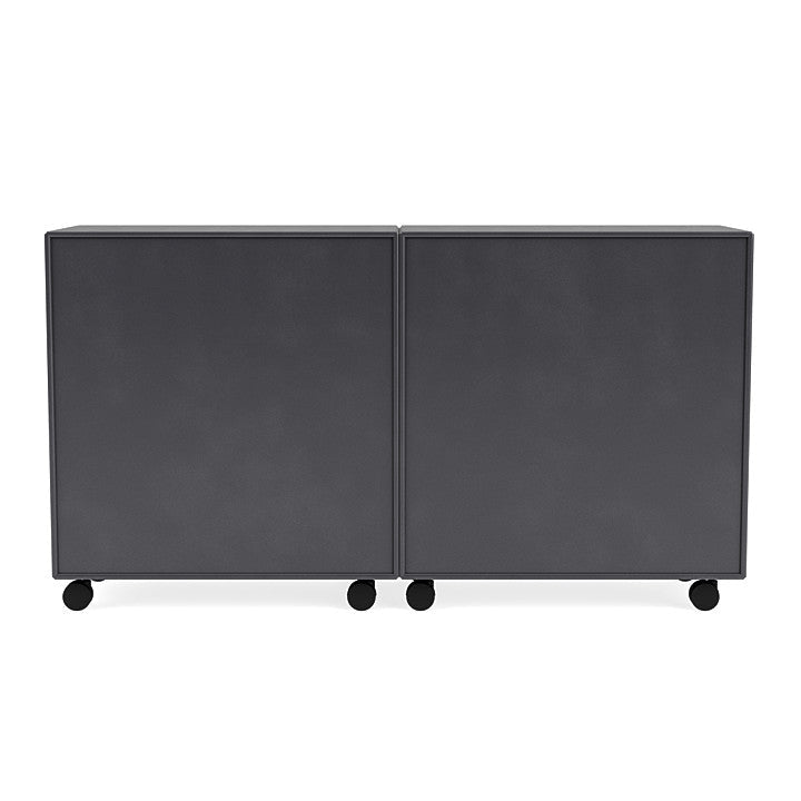 Montana Paar klassisches Sideboard mit Rizinus, Carbon Black