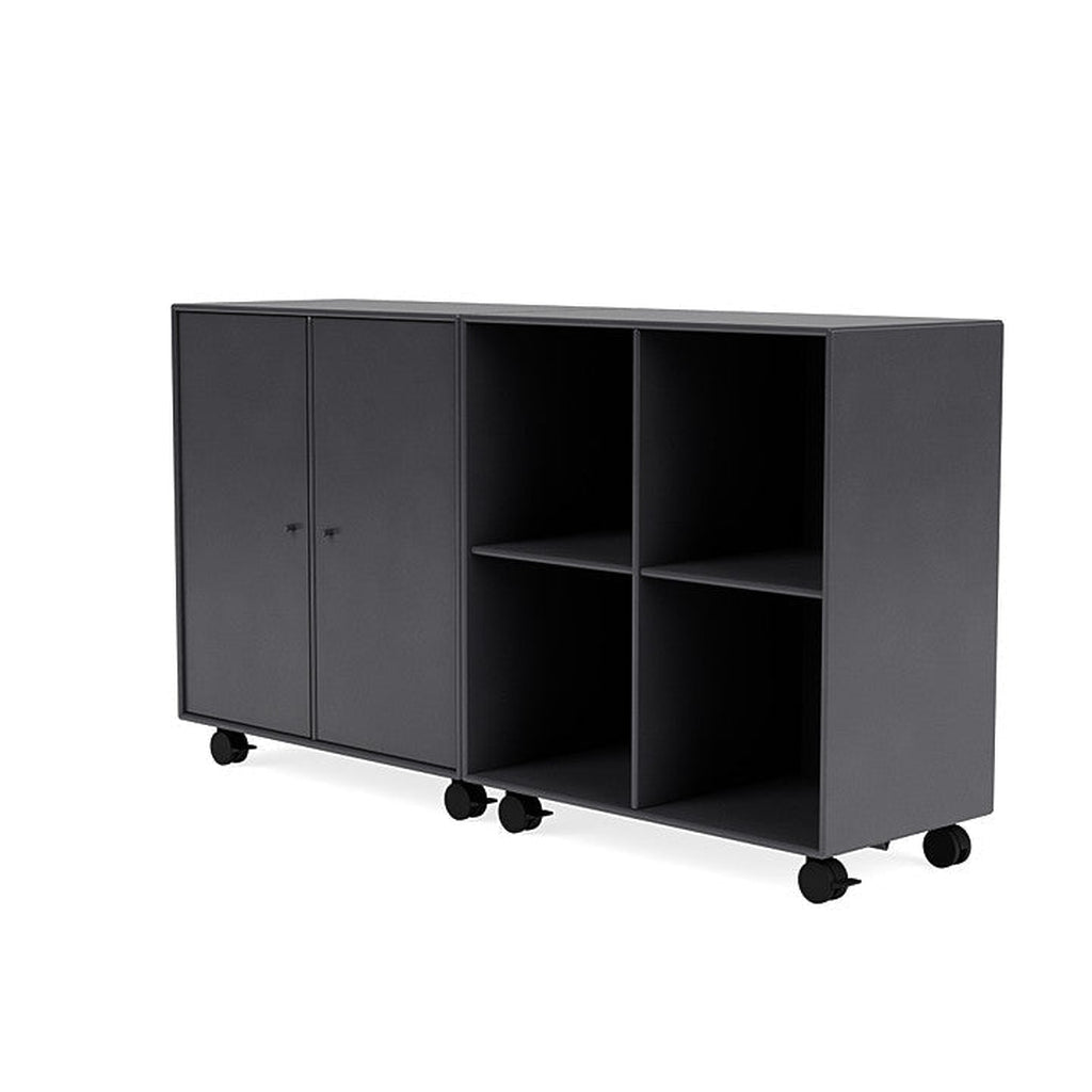 Montana Par Sideboard clásico con castores, negro de carbono