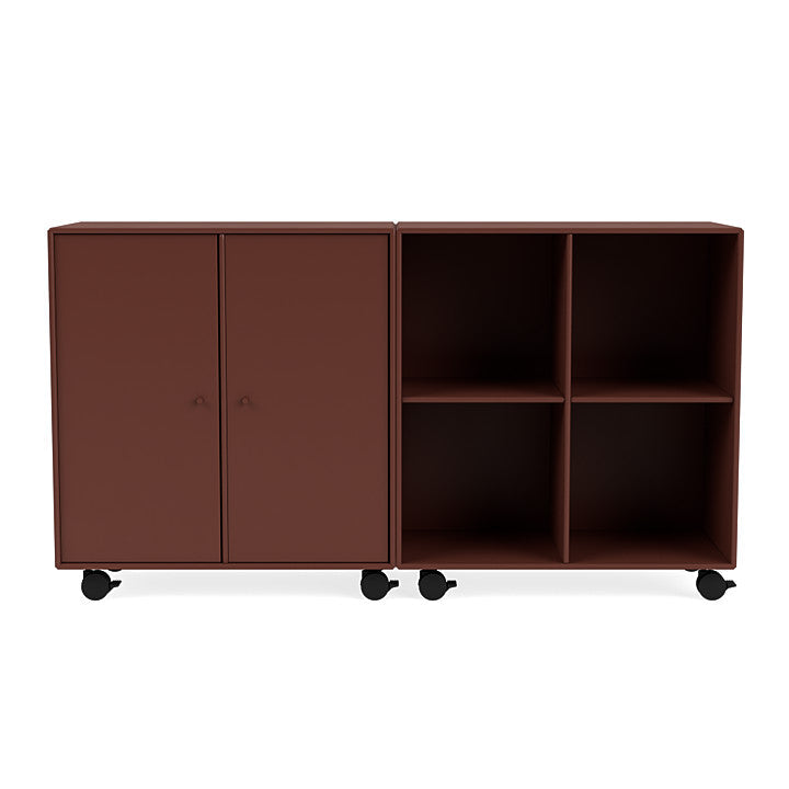 Montana Pair Classic Bookboard With Castors, Masala