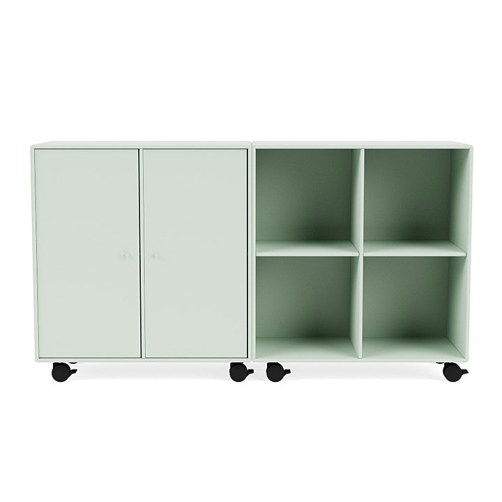 Coppia Montana Classic Sideboard con Castors, nebbia