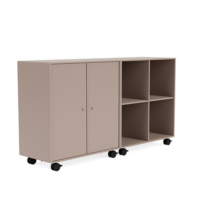 Montana Pair Classic Sideboard met Castors, Mushroom Brown