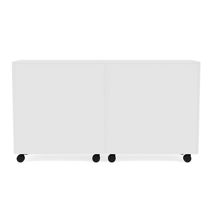 Montana Pair Classic Bookboard With Castors, New White