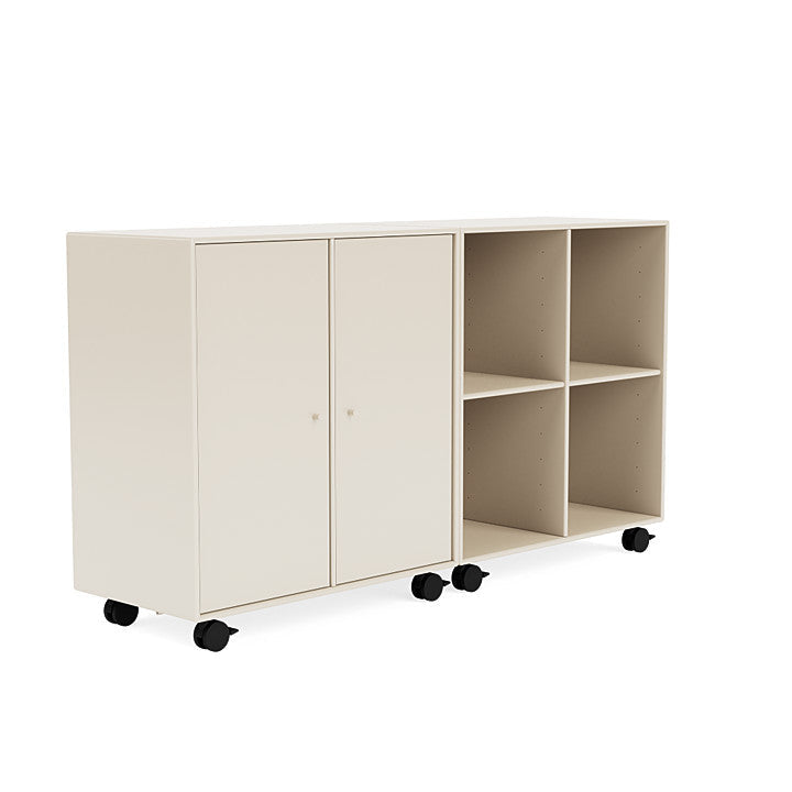 Montana Pair Classic Bookboard With Castors, Oat