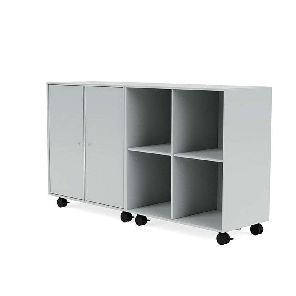 Montana -Paar klassisches Sideboard mit Castors, Austerngrau